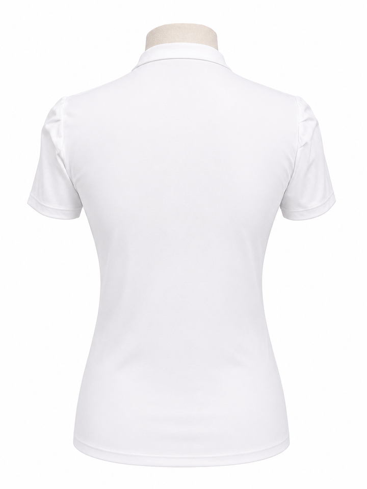 Kinona Magic Mesh Short Sleeve Golf Top - White