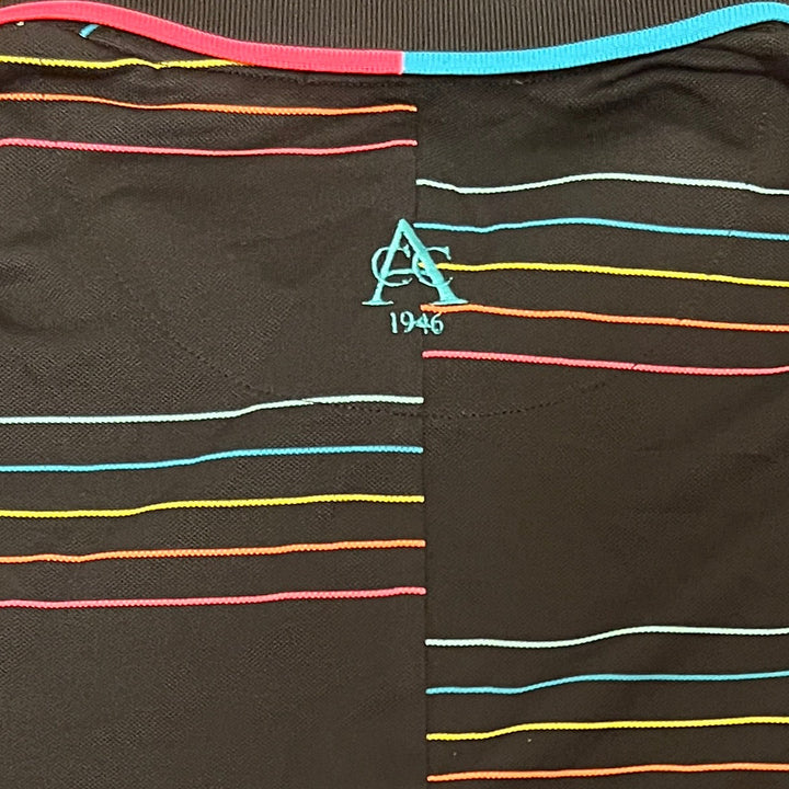 G/FORE Offset Stripe Tech Pique S/L Polo (w/ logo) - Twilight - Skorzie