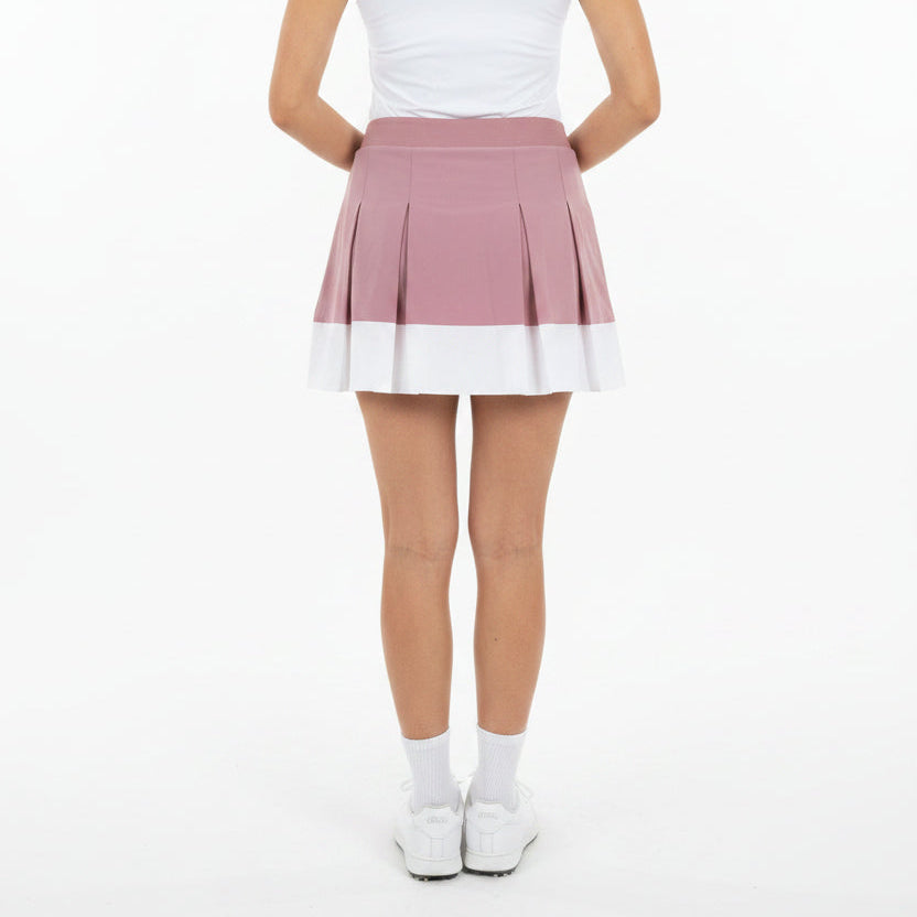 Varley Chase HR Short (14.5") - Mauve/White - Large - Skorzie