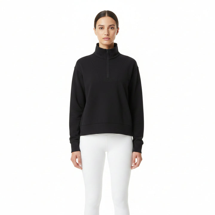 G/FORE Women's Pullover Quarter Zip Onyx Size S