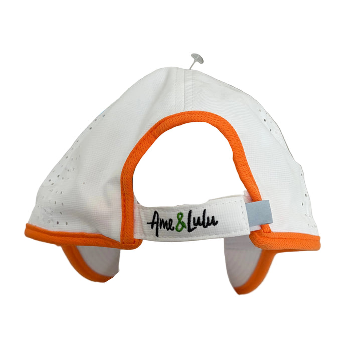 Ame & Lulu Hot Shot Hat - White/Orange (FINAL SALE ITEM) - Skorzie
