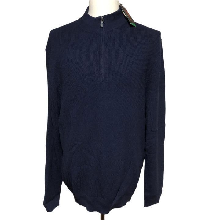Dunning Golf Men's 1/4 Zip Sweater - Night Sky - Large - Skorzie