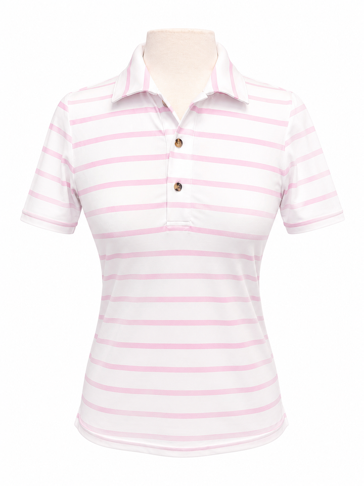 Smith & Quinn Reagan Polo - Orchid Stripe - Small