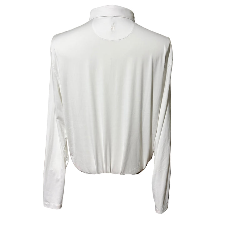 Johnnie-O Swing Long Sleeve Performance Polo - White