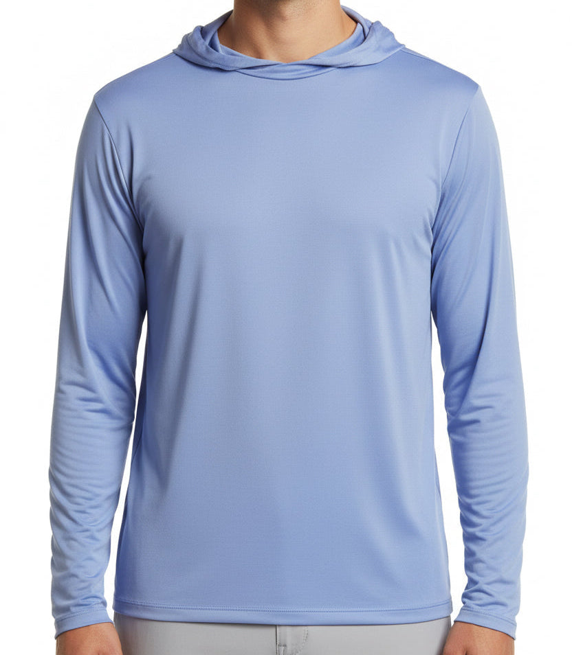 KJUS Men's Kallen Hooded Midlayer (w/logo) - Reflection - X-Large - Skorzie