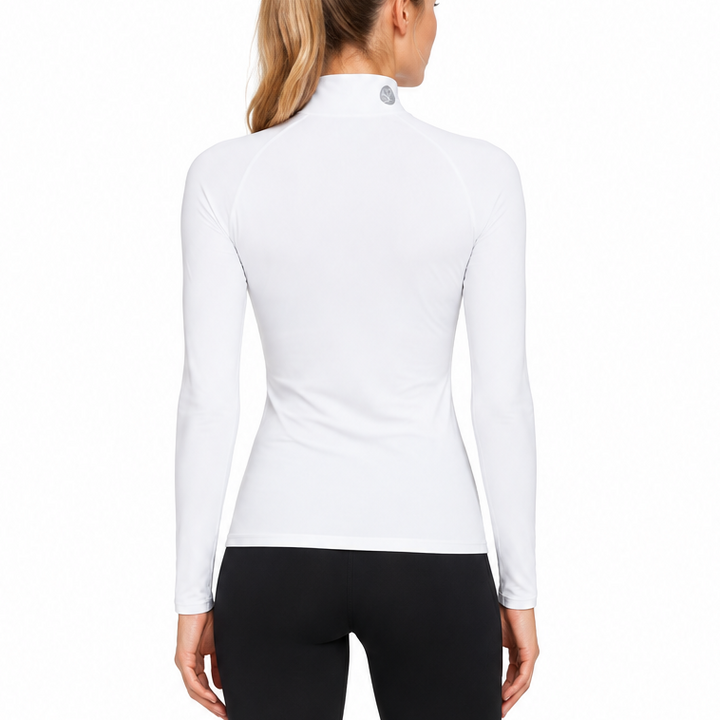 SParms Women's Thermal Base Layer Top White Size L