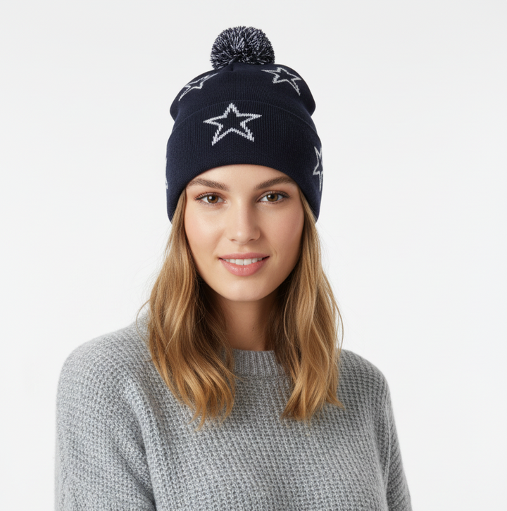 Lohla Sport Women's Beanie The Star Navy One Size FINAL SALE ITEM