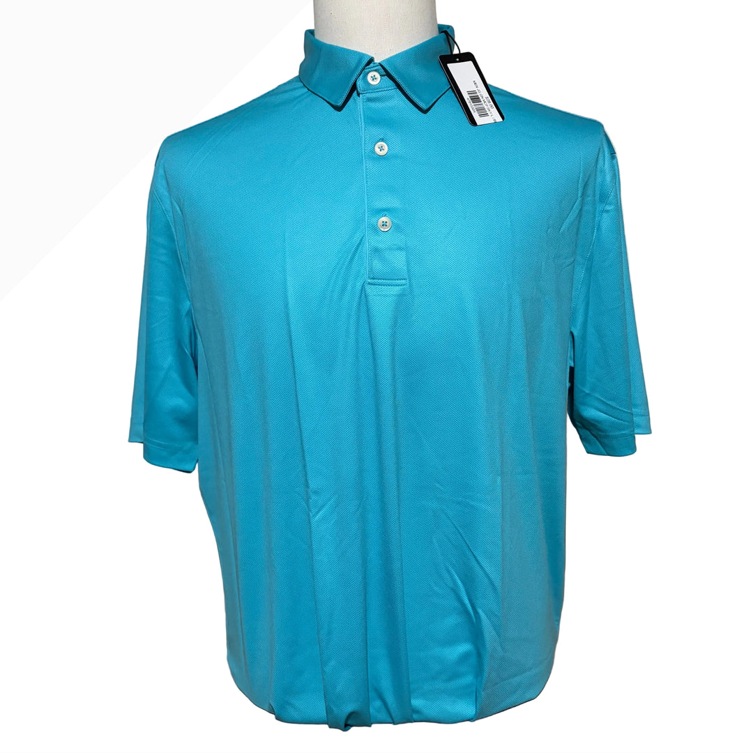 Greg Norman Microlux Chevron Polo - Skydiver - Large - Skorzie