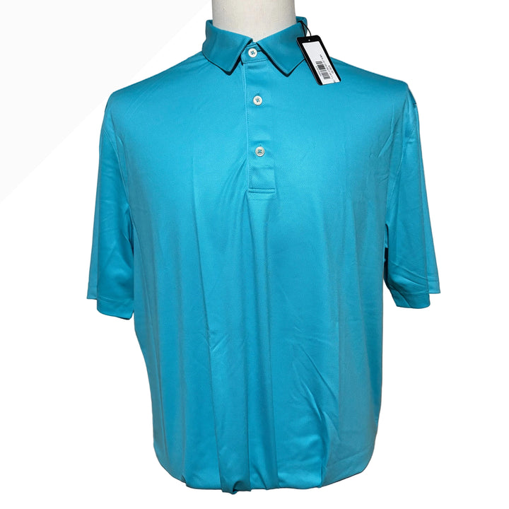 Greg Norman Microlux Chevron Polo - Skydiver - Large - Skorzie