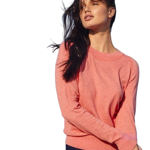 Movetes Restore Crewneck Sweater - Pastel Red