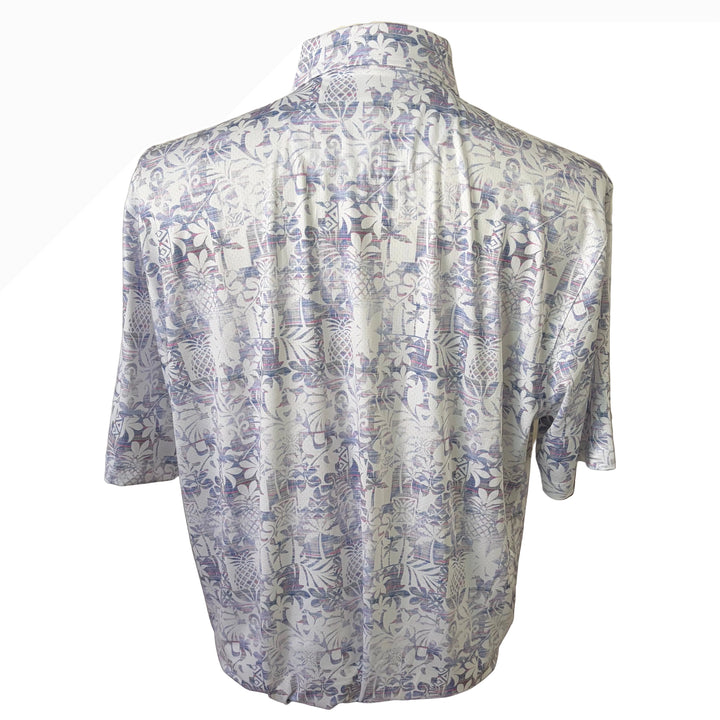 Greg Norman Stretch Mesh Piña Fiesta Polo - White - Large - Skorzie