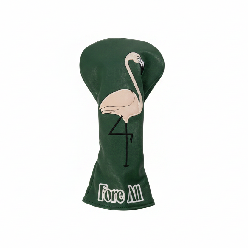 Fore All Headcover Fairway Green Flora FINAL SALE ITEM