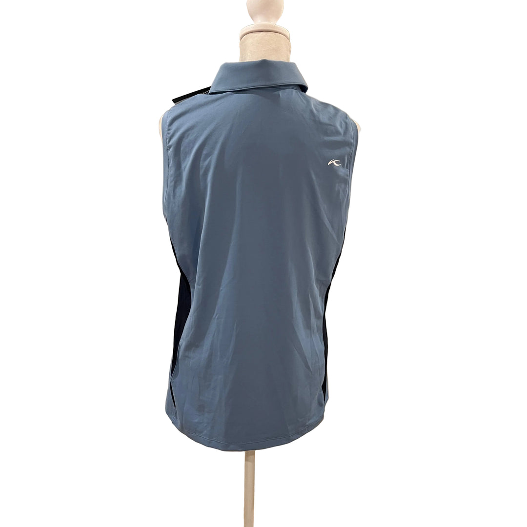Kjus S/L Cool Recovery Polo (w/ logo) - Calm/Atlanta Blue - Large - Skorzie