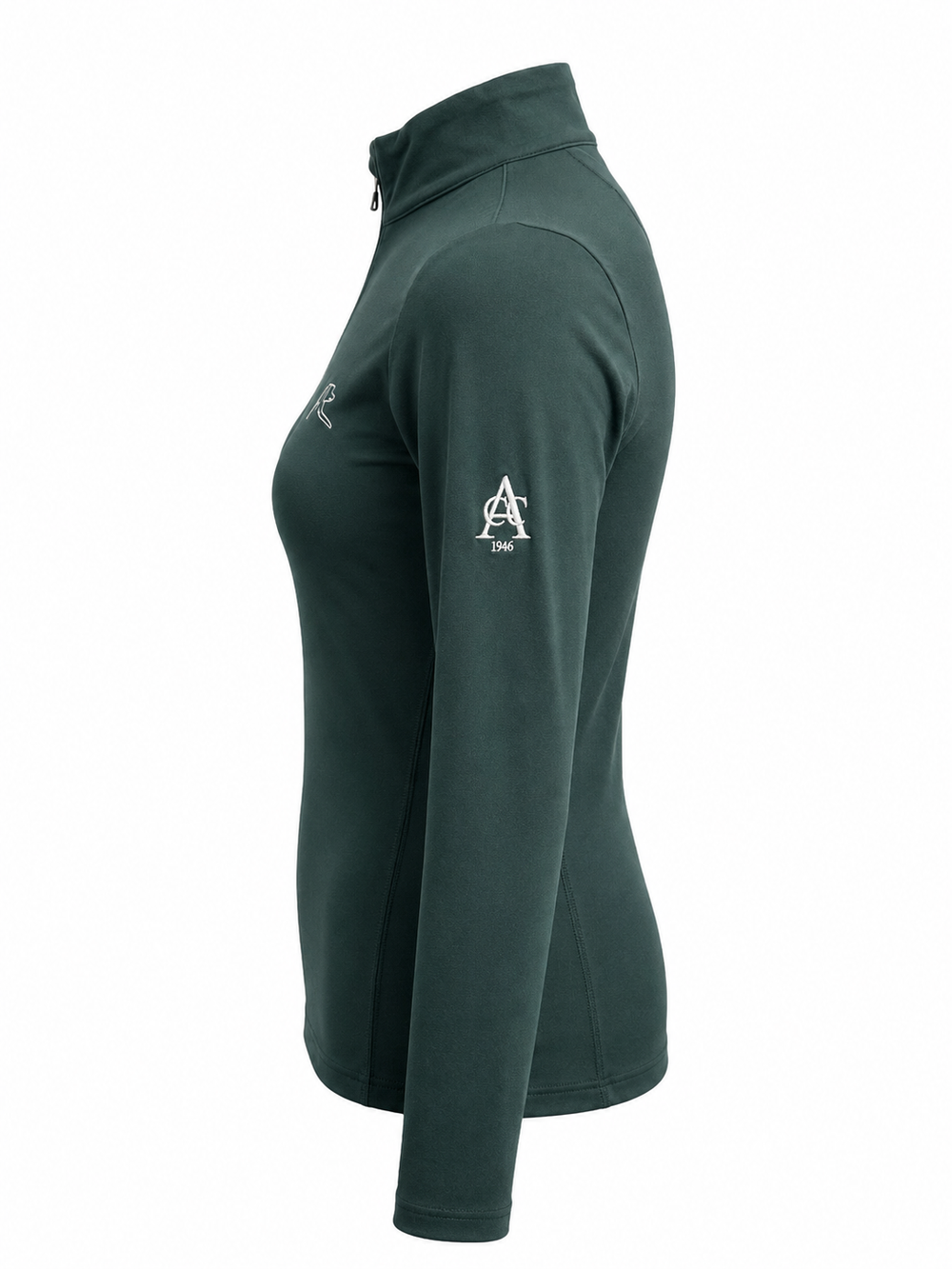 Rhoback Women's Quarter Zip (w/ Logo) - Ponderosa Green - XS - Skorzie