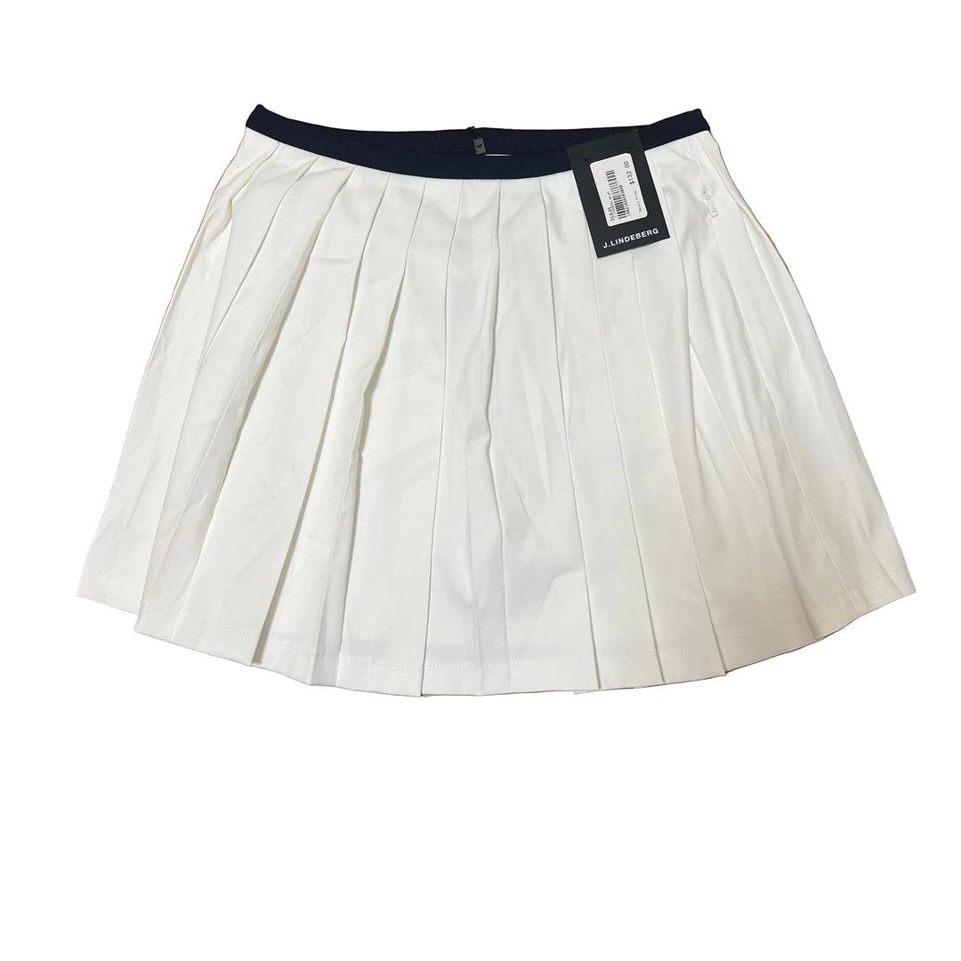 J. Lindeberg Sierra Pleat Skort (17”) - White - Medium