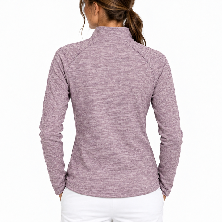 J.Lindeberg Women's Golf Quarter Zip Steffi Very Grape Melange Size XS