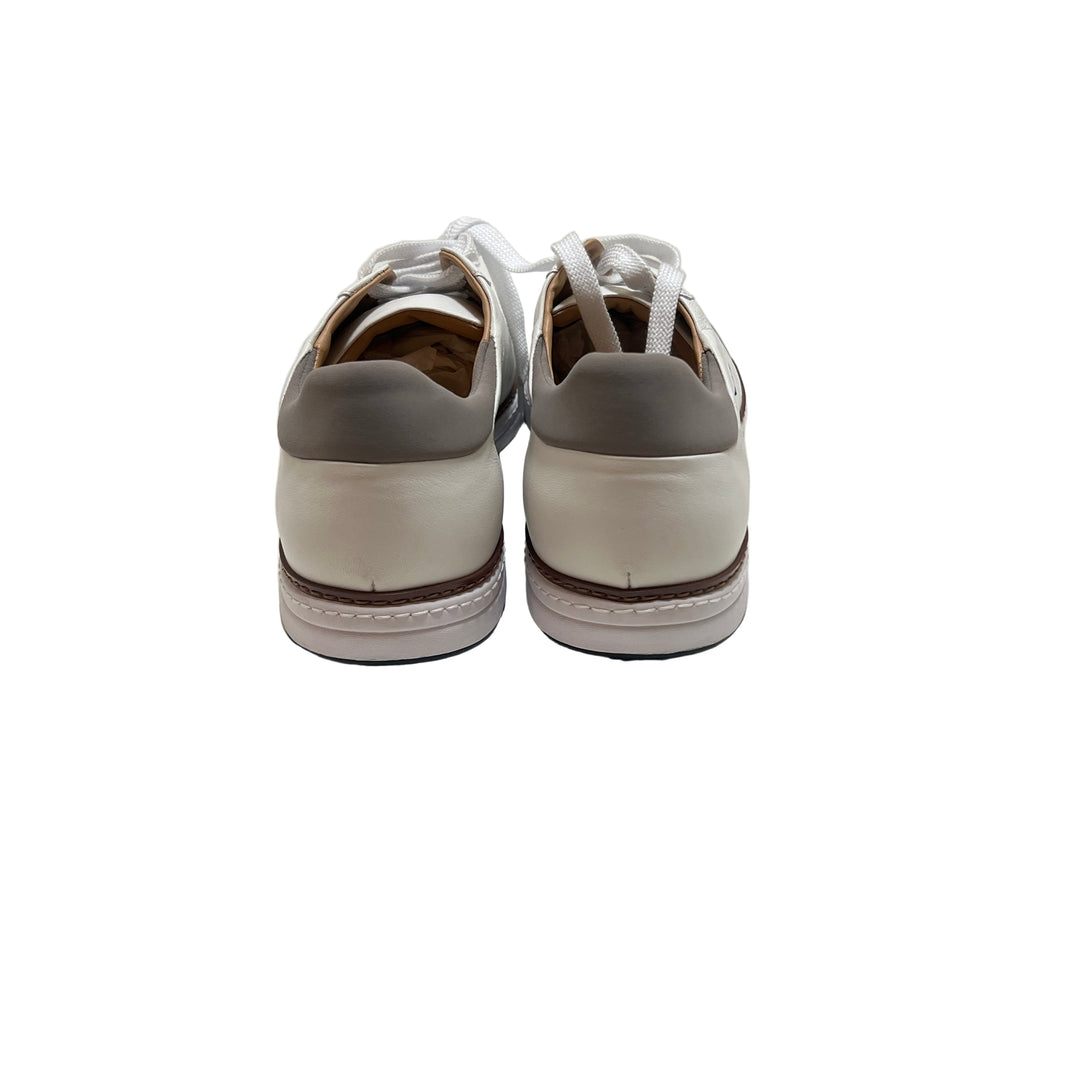 Royal Albartross Men's Italian Leather Spikeless Golf Shoe - White - Size 10