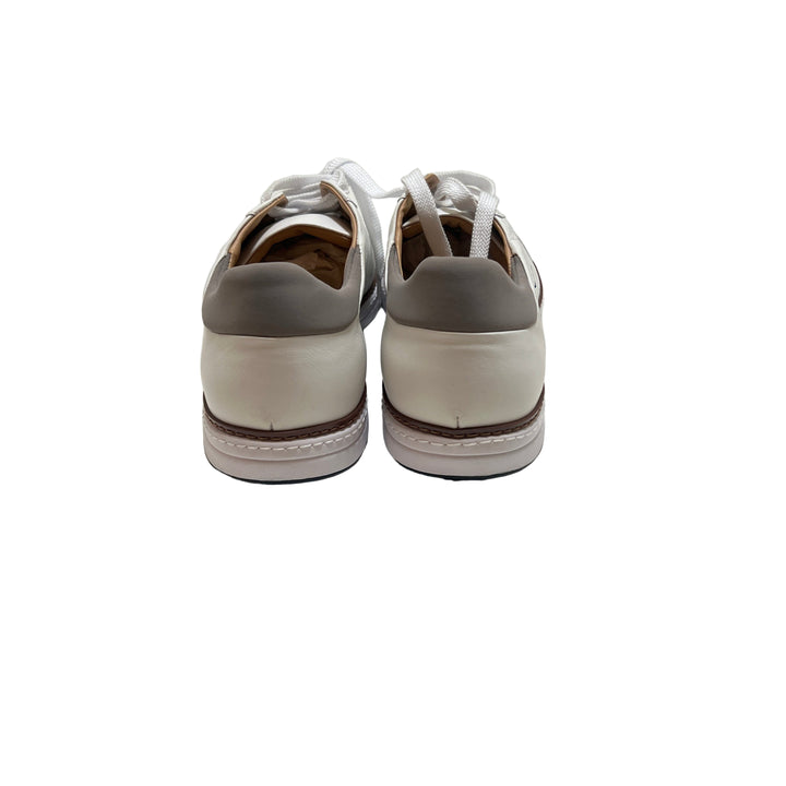 Royal Albartross Men's Italian Leather Spikeless Golf Shoe - White - Size 10