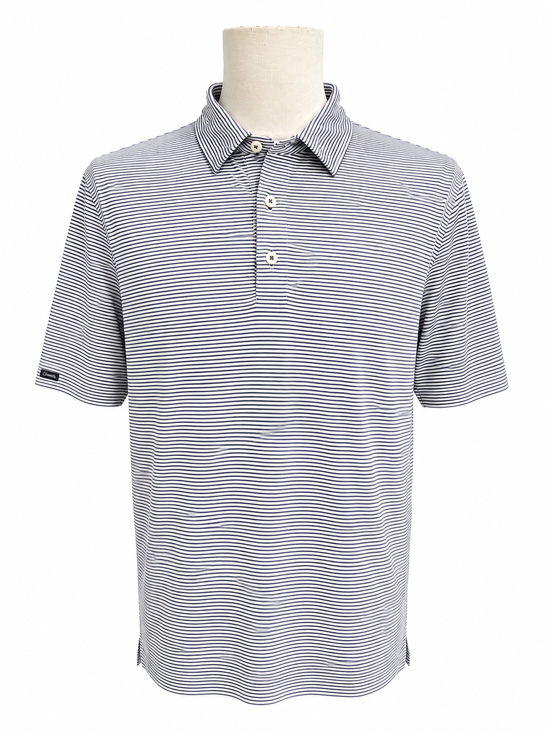 Dunning Performance Polo - Halo/White - Large