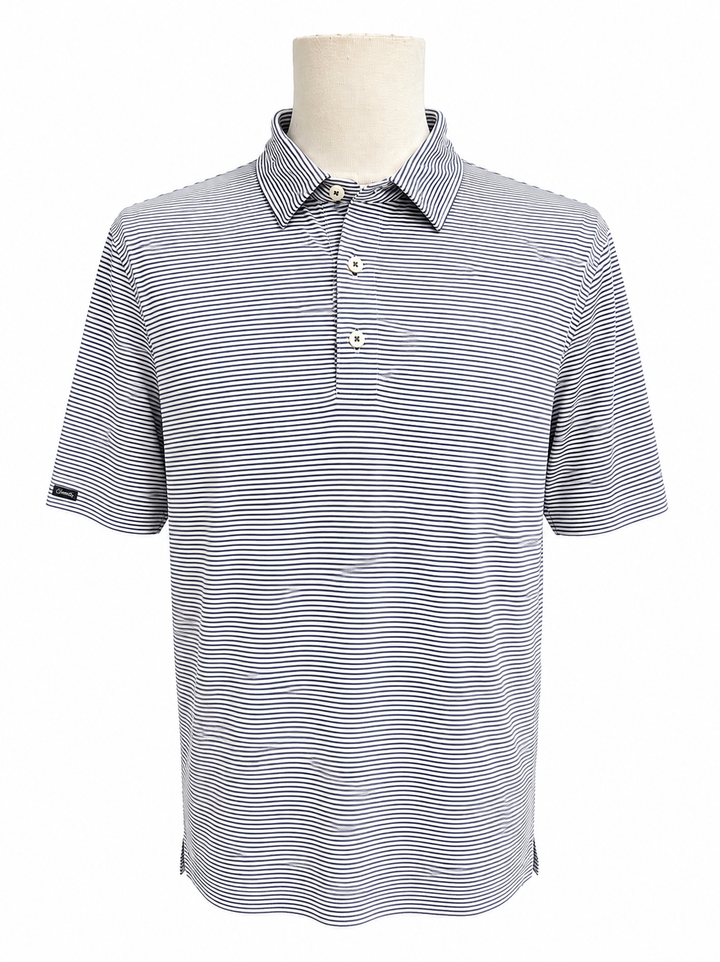 Dunning Performance Polo - Halo/White - Large