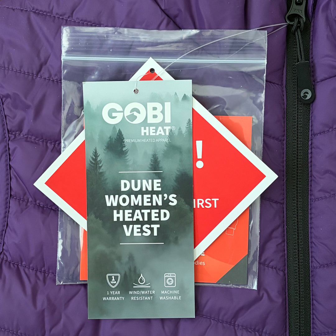 Gobi Heat Women's Vest Dune Heated Plum