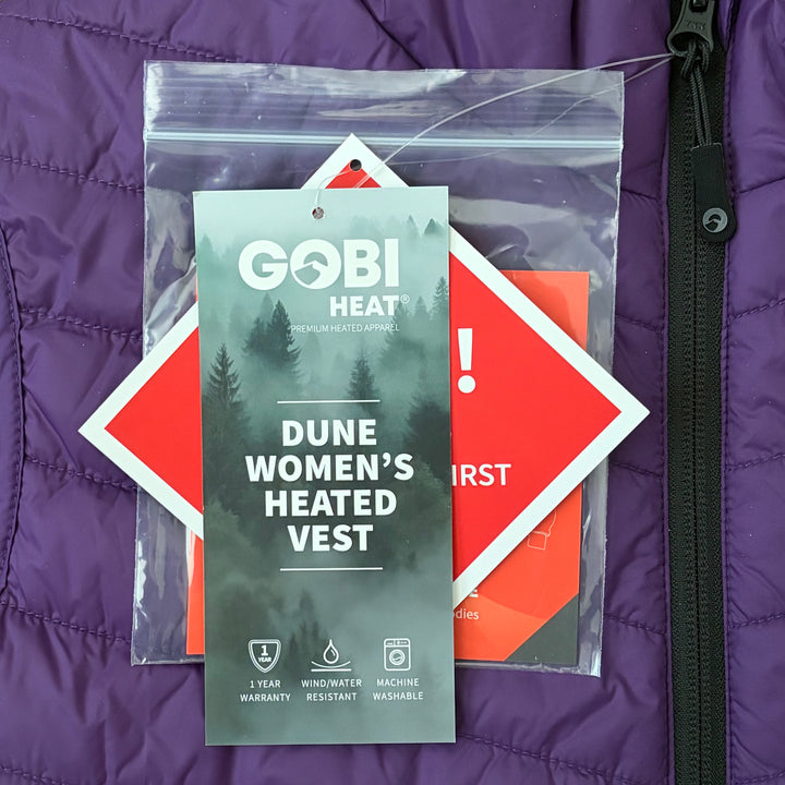 Gobi Heat Women's Vest Dune Heated Plum
