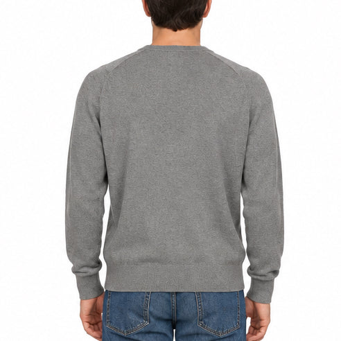 Collars & Co Men's Golf Sweater Luxury Touch V-Neck Grey Size XXL
