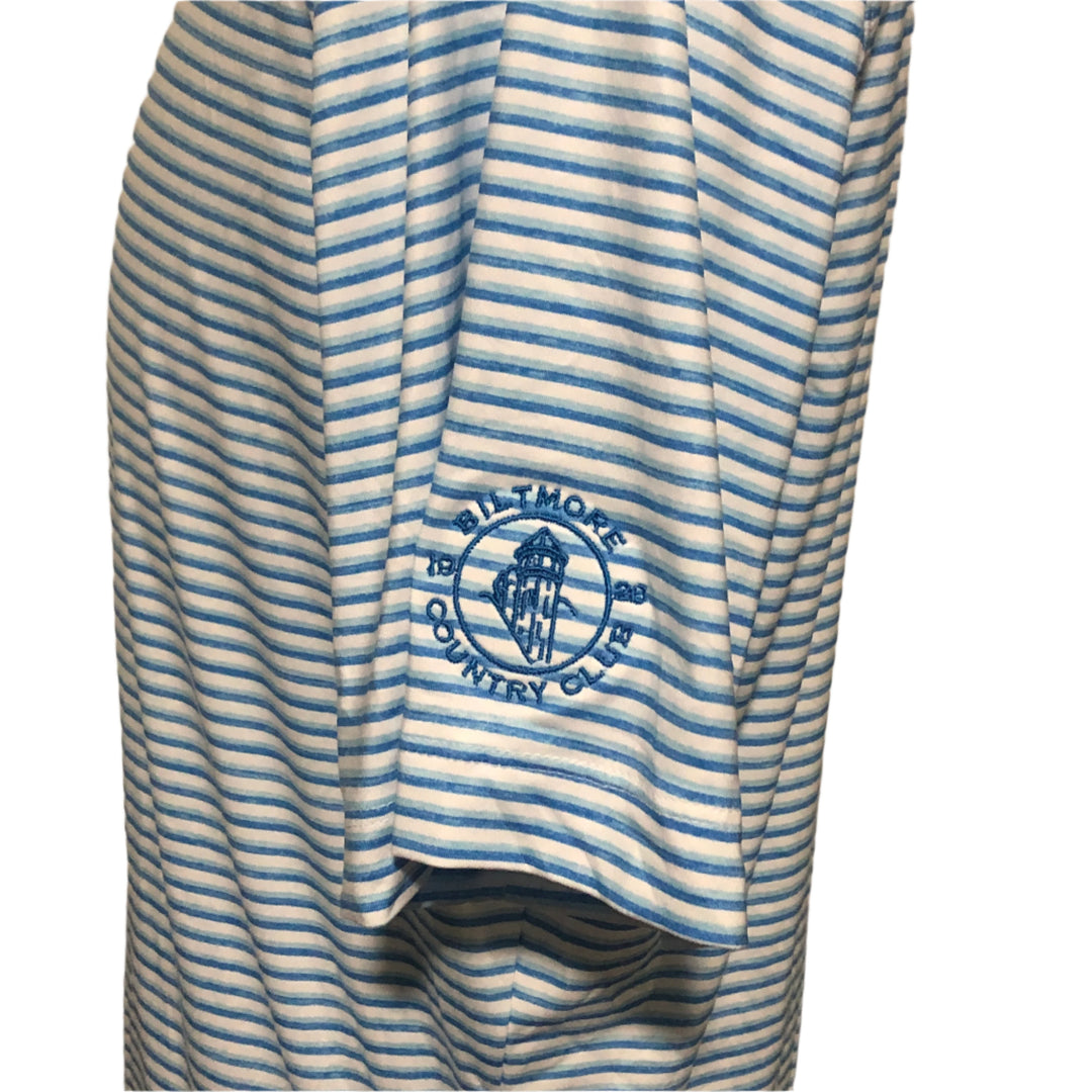 Johnnie-O Polo (w/ logo) - Riviera Stripe - Skorzie