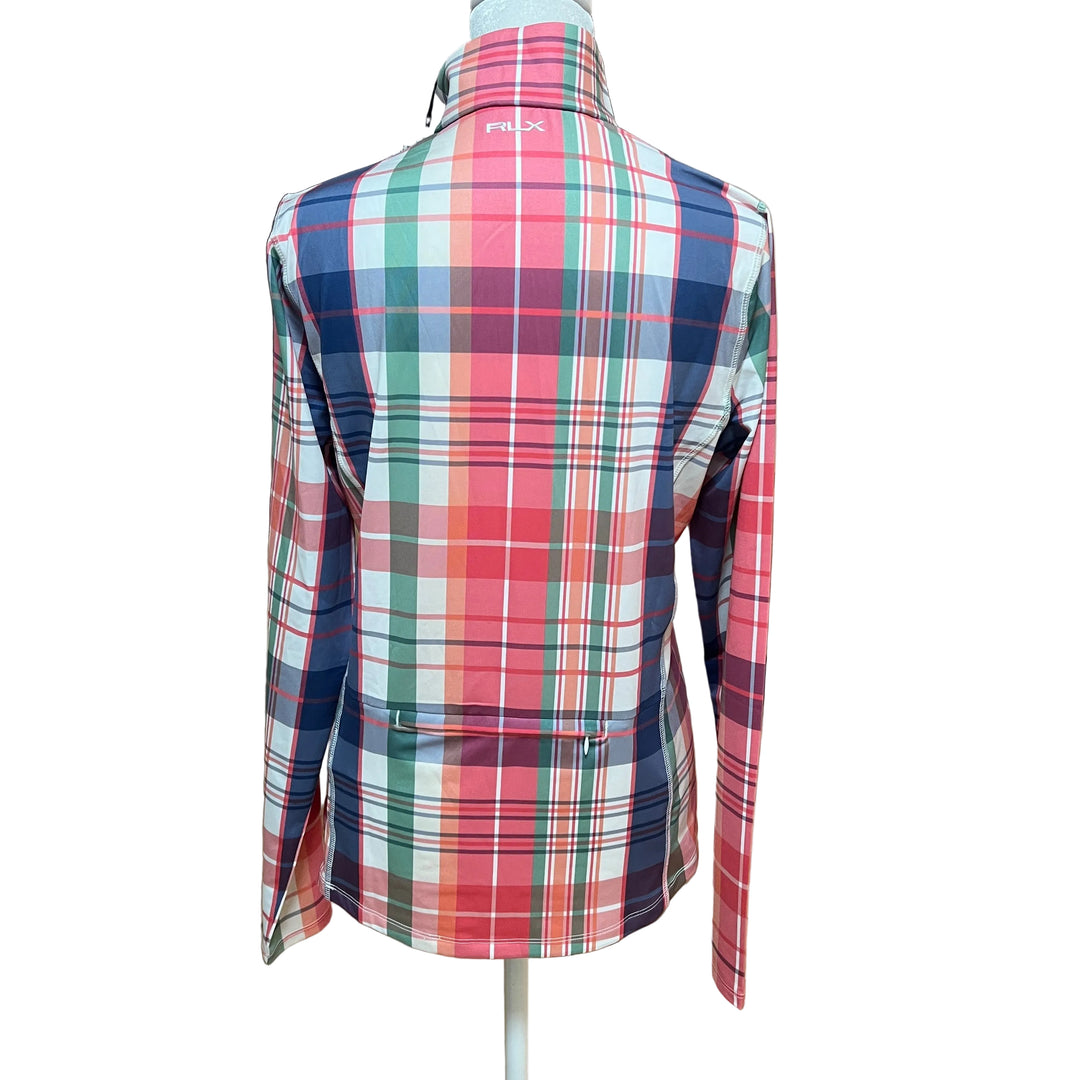 RLX LS 1/4 Zip (w/ logo) - Plaid - Small