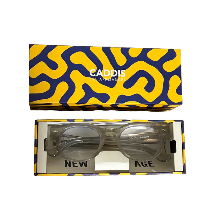 Caddis Dohbro Reading Glasses - Polished Gainsboro Grey - 1.00 - Skorzie