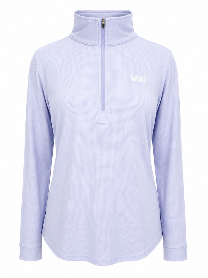 Straight Down Aero Quarter Zip (w/ logo) - Lavender