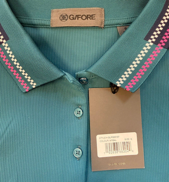 G/FORE Tech Nylon Rib Polo - Teal - Small