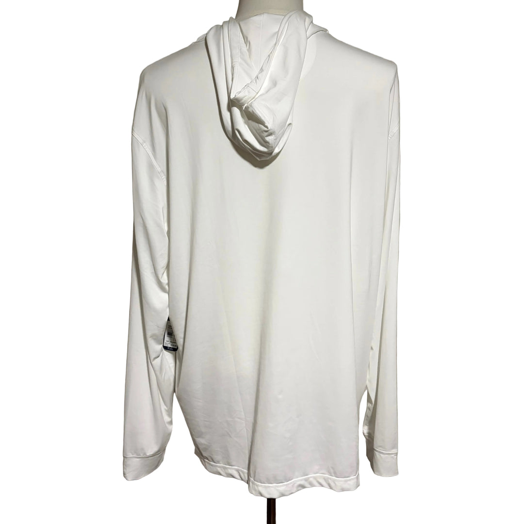 Johnnie-O Talon Featherweight Performance Hoodie - White - XX-Large - Skorzie