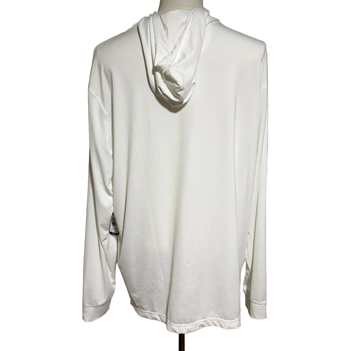 Johnnie-O Talon Featherweight Performance Hoodie - White - XX-Large - Skorzie