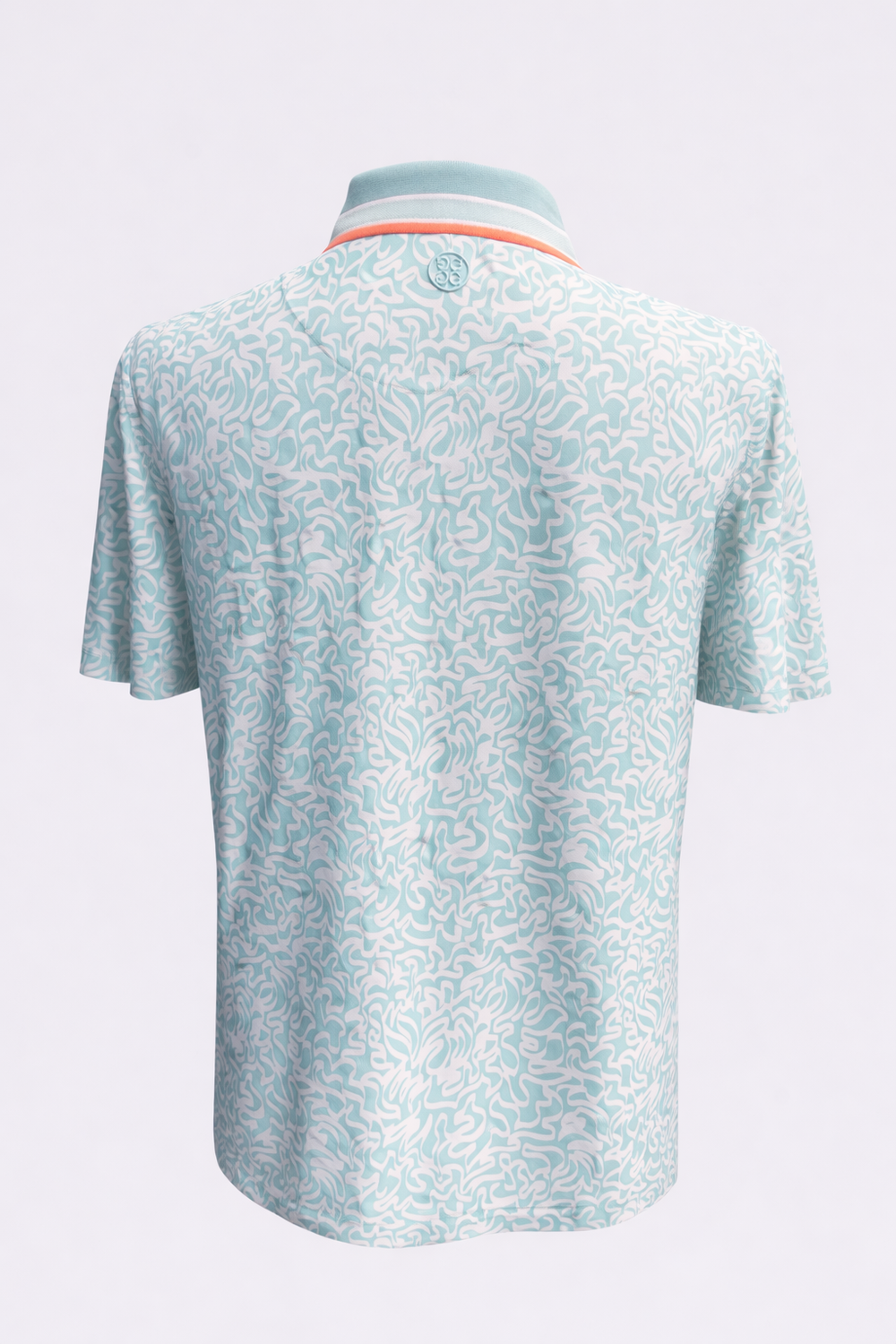 G/FORE Men's Contrast Collar Tech Polo - Aqua - Medium - Skorzie