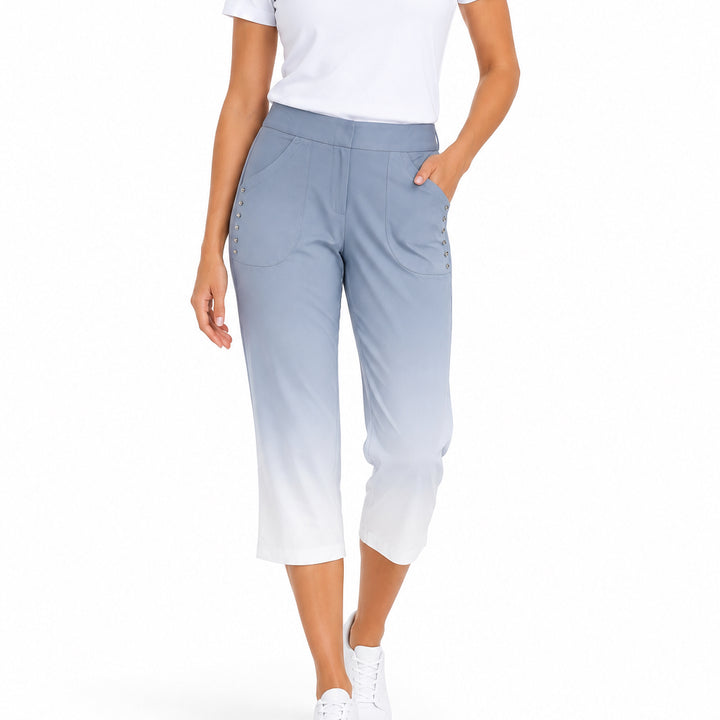 Jamie Sadock Women's Golf Capris Sunsense 22" Phantom Size M