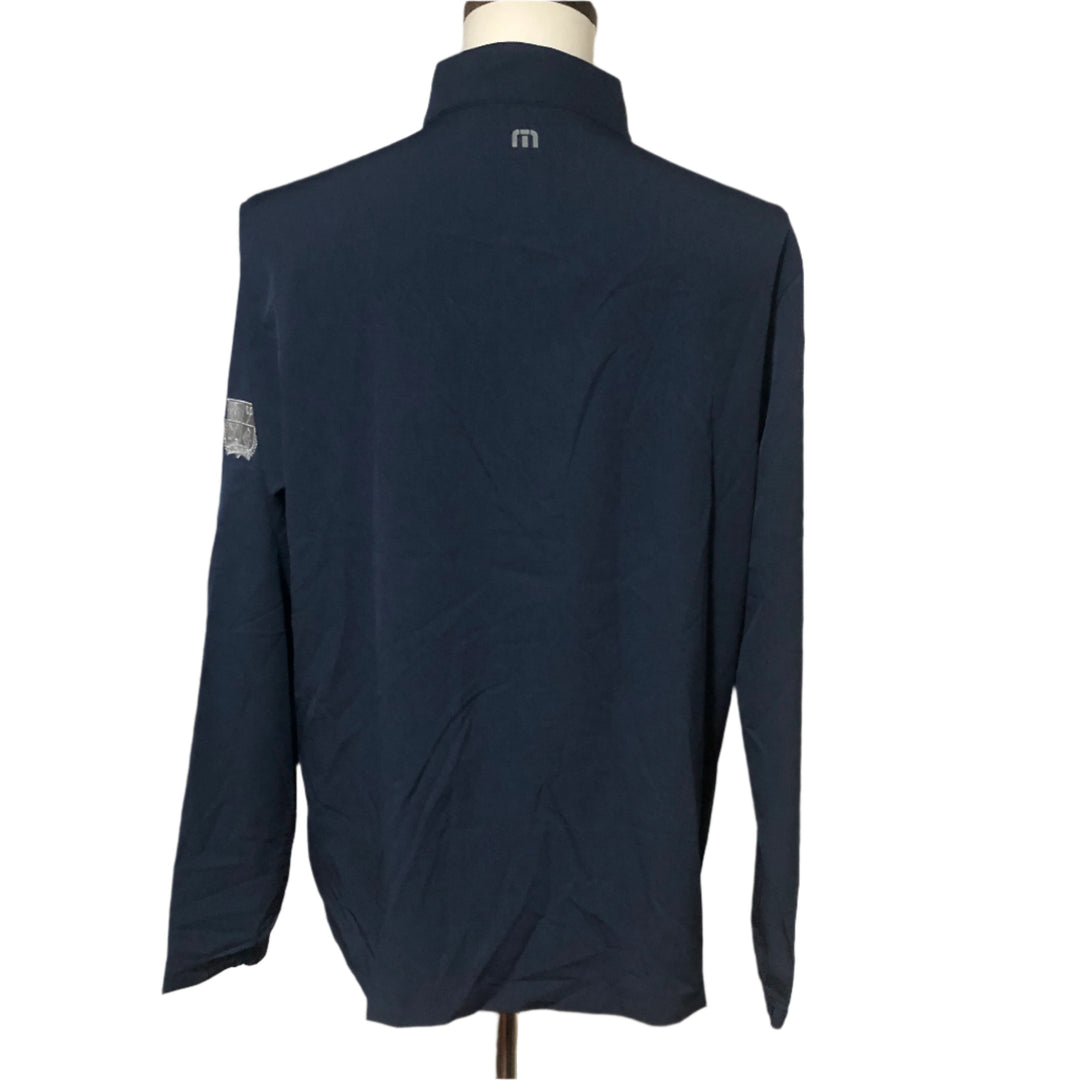 Travis Matthew Some Beach 1/4 Zip (w/ logo) - Dress Blues - Large - Skorzie