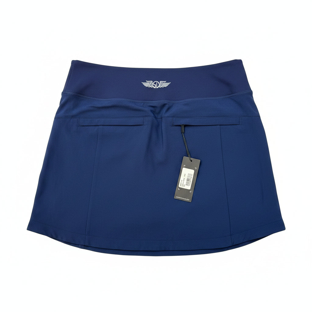 Straight Down Poppy Skort - Navy - XS