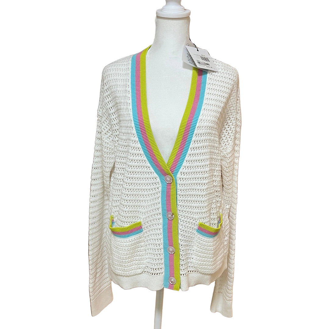 Beach Riot Gene Cardigan - White - Skorzie