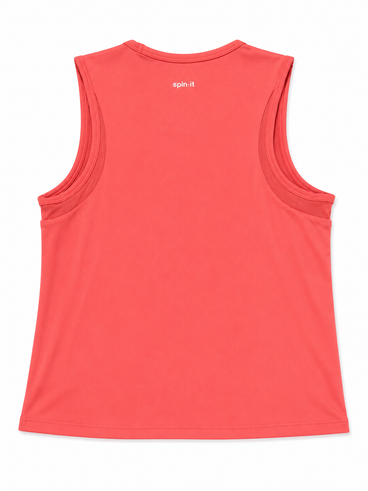 Tail "Spin-it" Yana Hot Coral Crop Tank - Small - Skorzie
