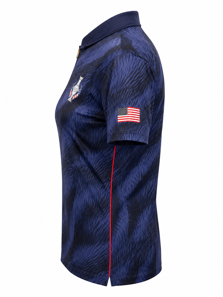 Dunning Solheim Cup Eagles in Flight Mesh Polo - Night Sky