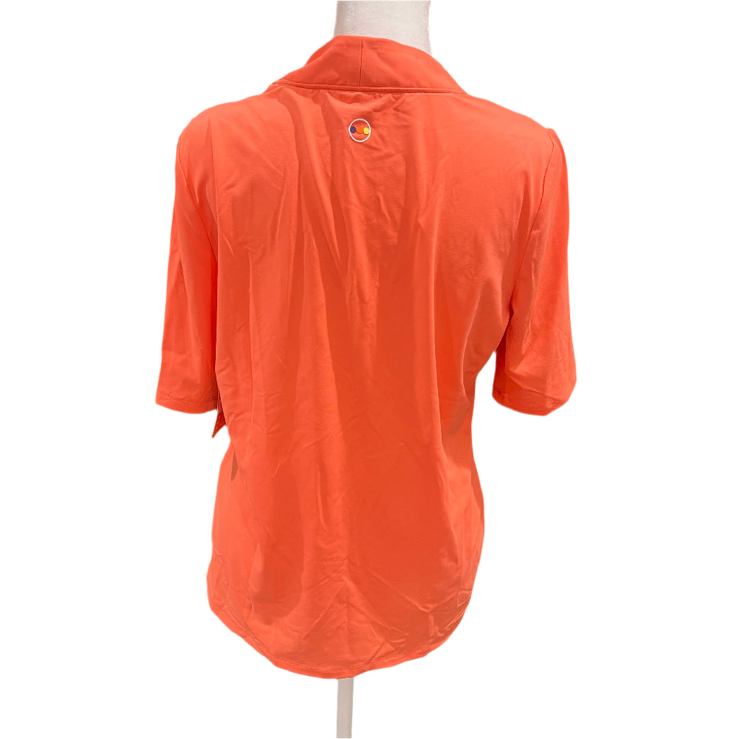 Swing Control V-Neck Velocity Polo - Coral - Small - Skorzie
