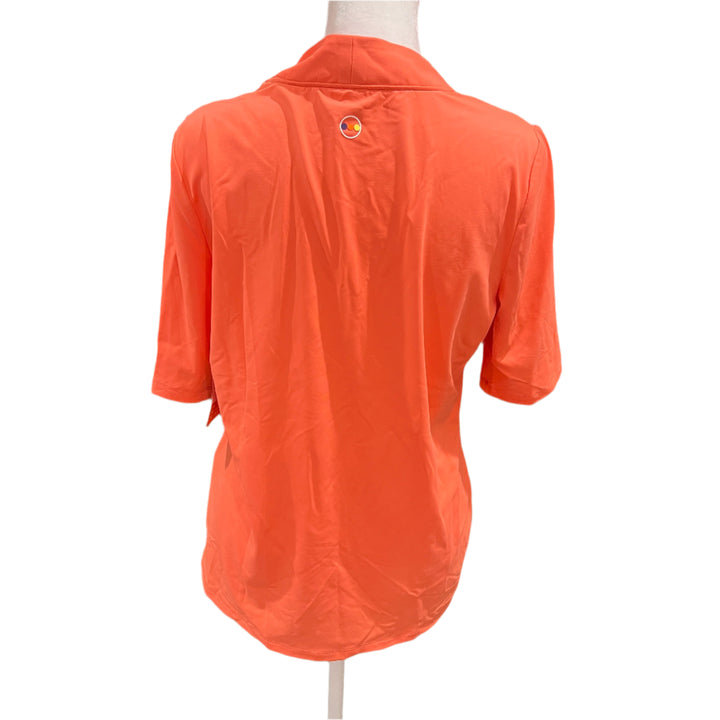 Swing Control V-Neck Velocity Polo - Coral - Small - Skorzie