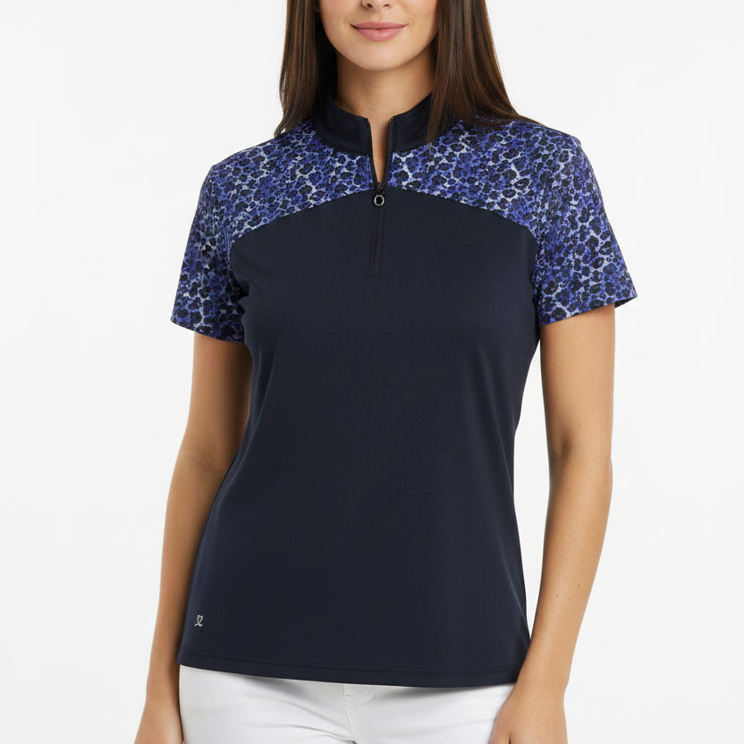 Daily Sports Womens Golf S/S Polo Adriana Dark Navy Size XL