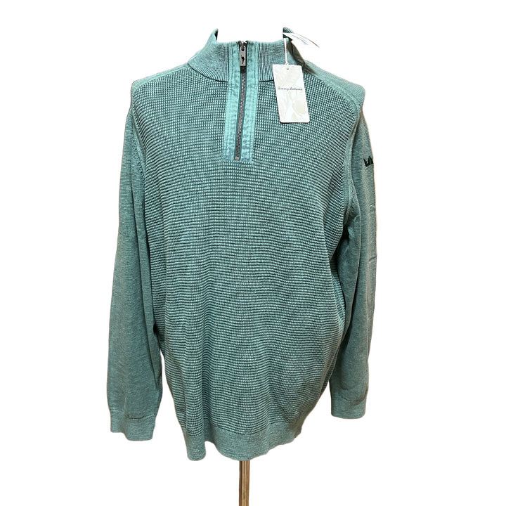 Tommy Bahama Tidemark 1/2 Zip (w/ logo) - Trout - Skorzie