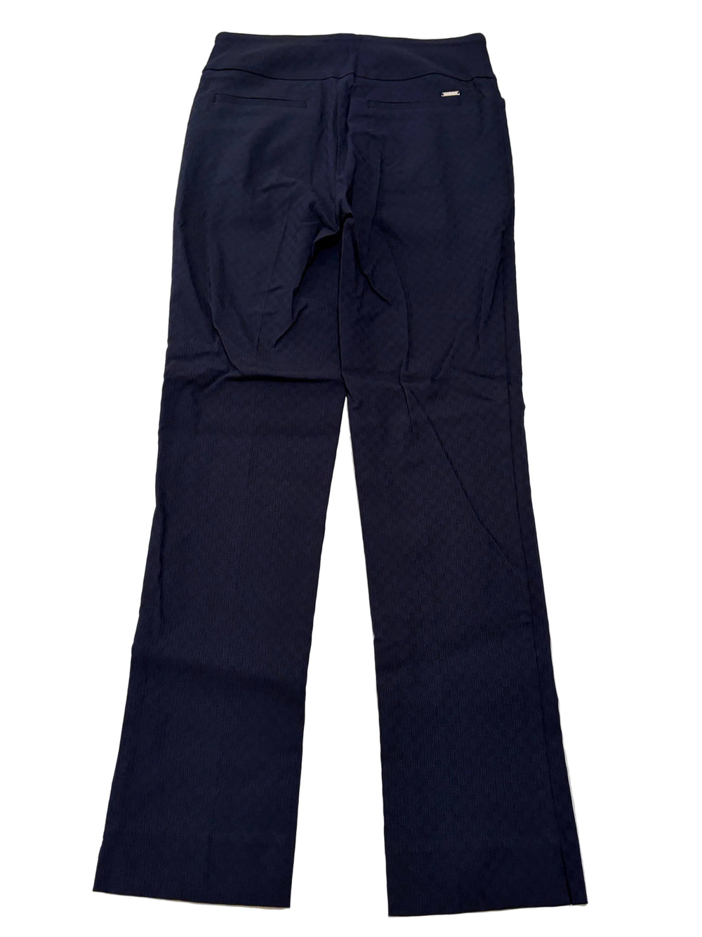 Swing Control Textured Techno Jacquard Ankle Pant 28" - Navy - 00 - Skorzie