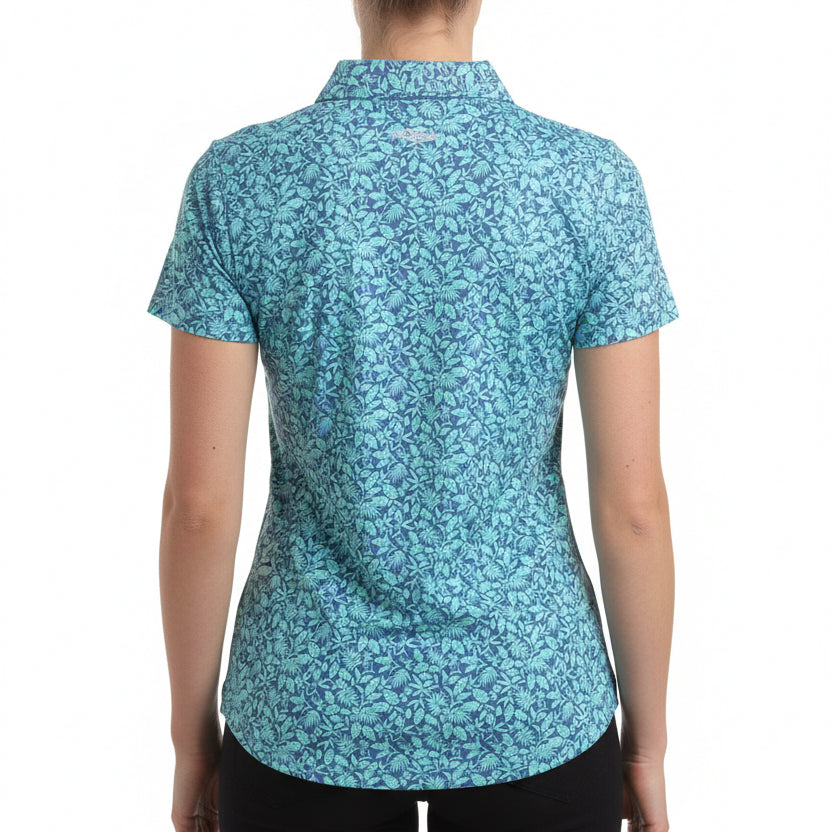 Straight Down Women's Golf Polo Huli Tidal Size M
