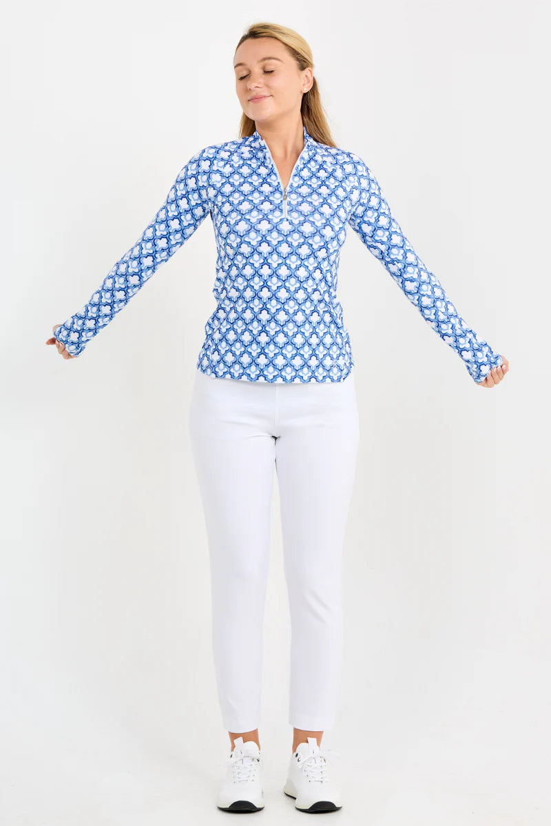 Sofibella Women's Raglan Long Sleeve - Kaleidoscope - Skorzie