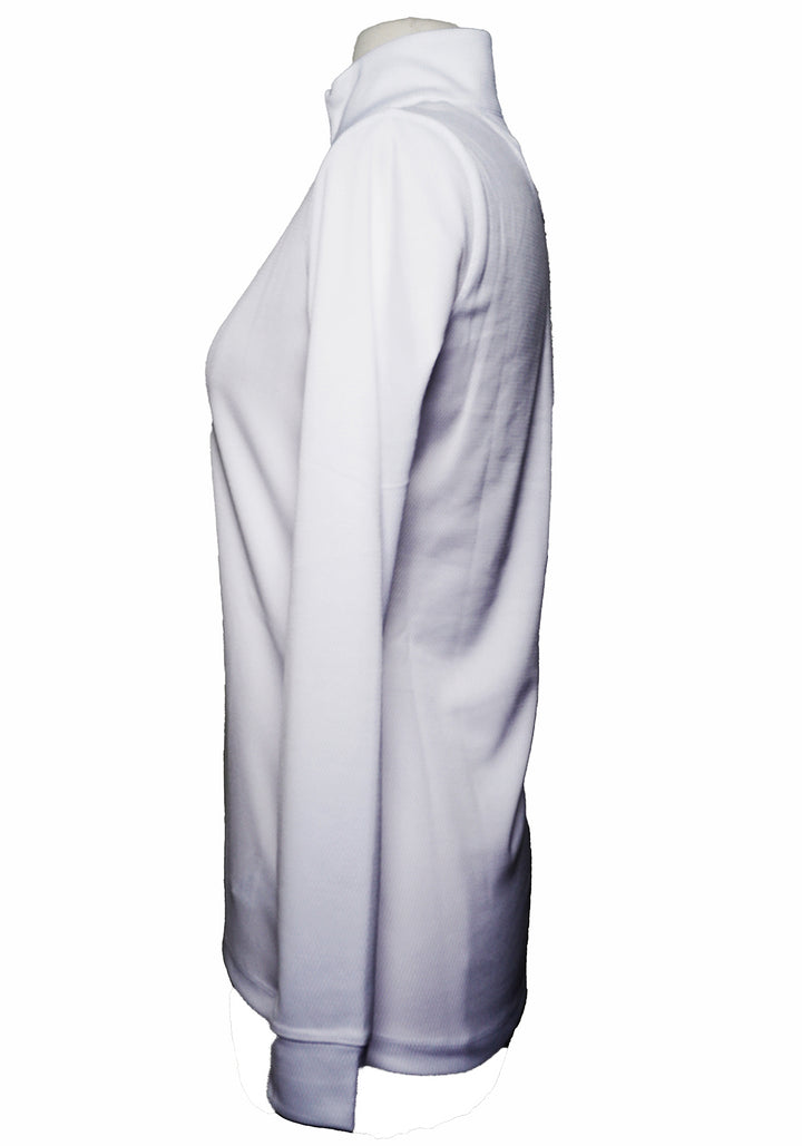 Greg Norman Utility 1/2 Zip Mock Long Sleeve Top - White - Skorzie