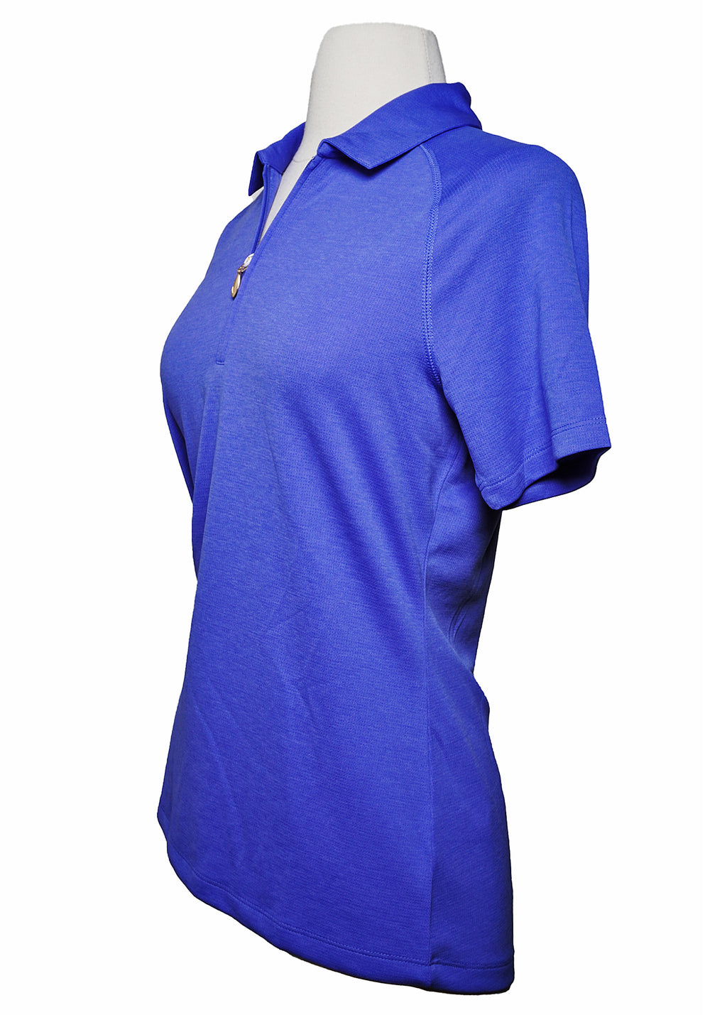 Greg Norman Grid Polo Short Sleeve - Blue - Skorzie